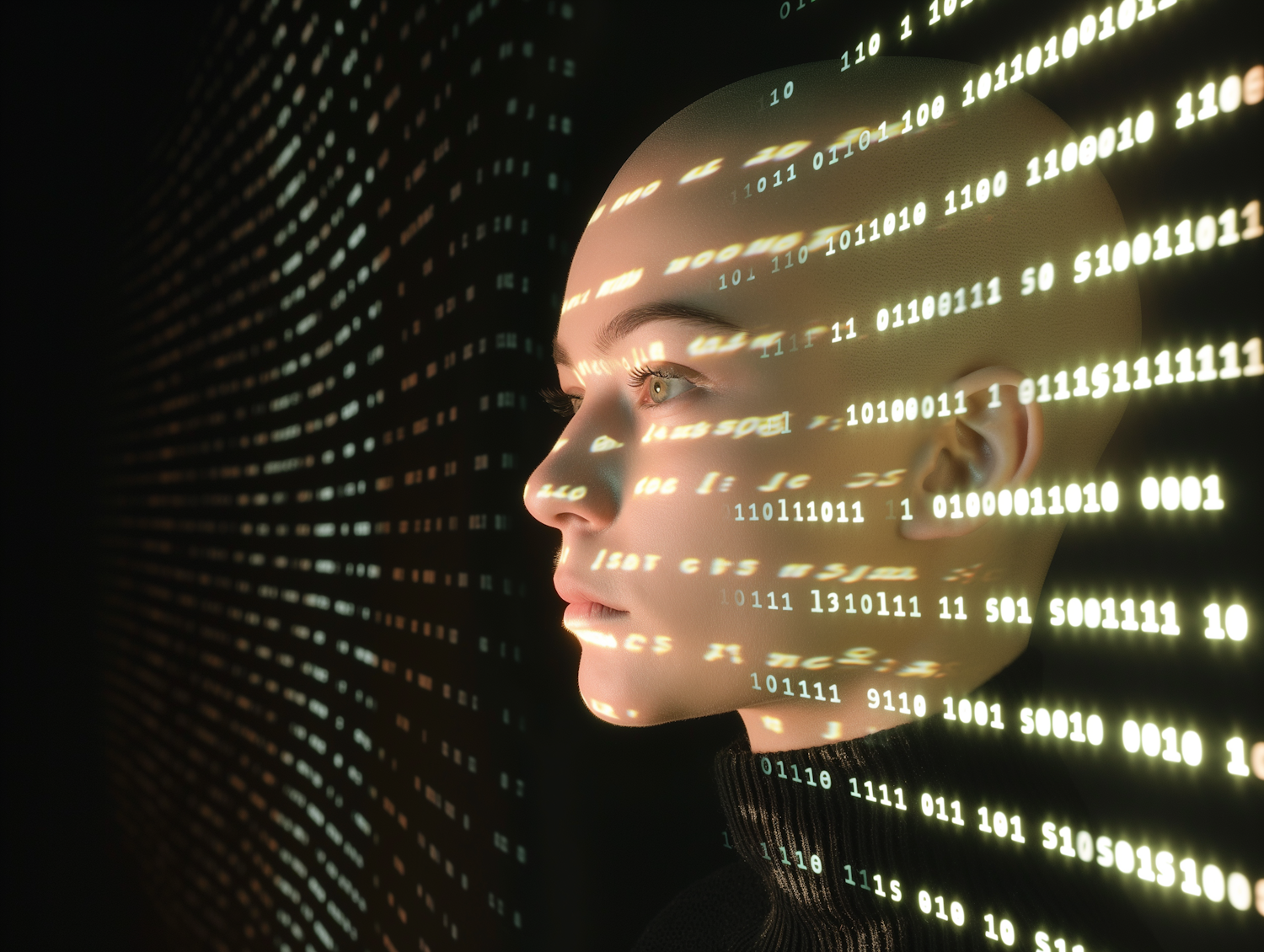 A person intently reviewing complex data visualizations on multiple screens, representing the process of monitoring distributed AI inference for error patterns.