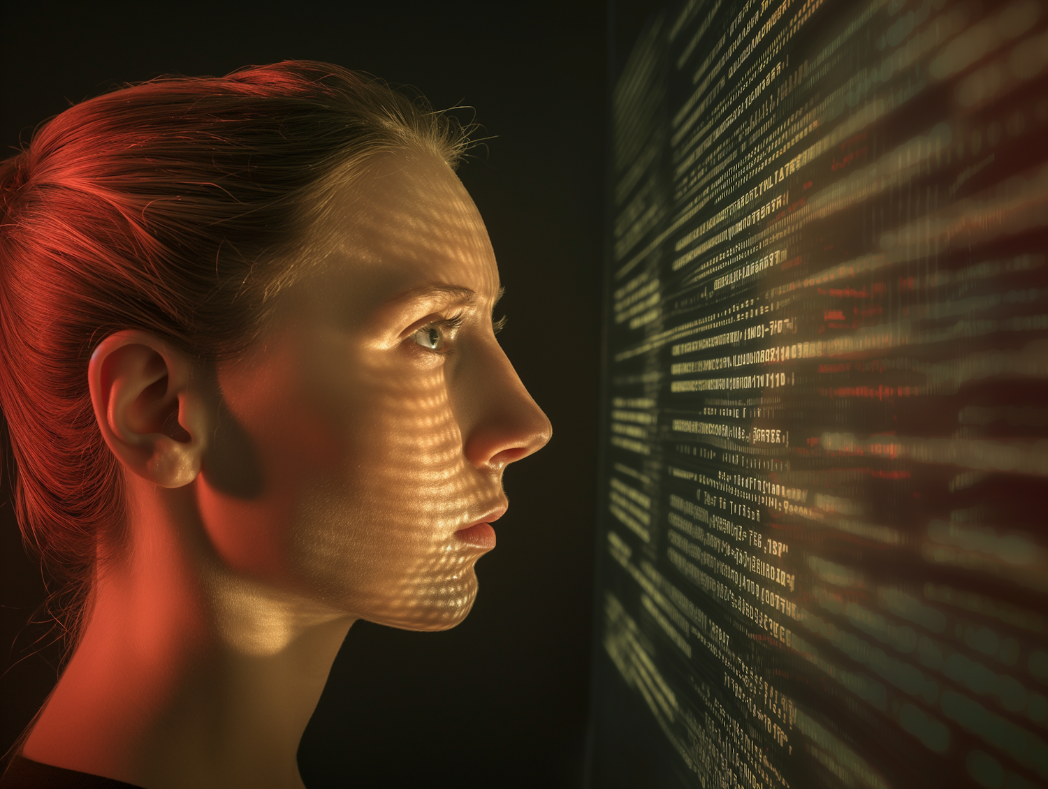 A person meticulously fact-checking information generated by an AI model, highlighting the necessary manual verification process.