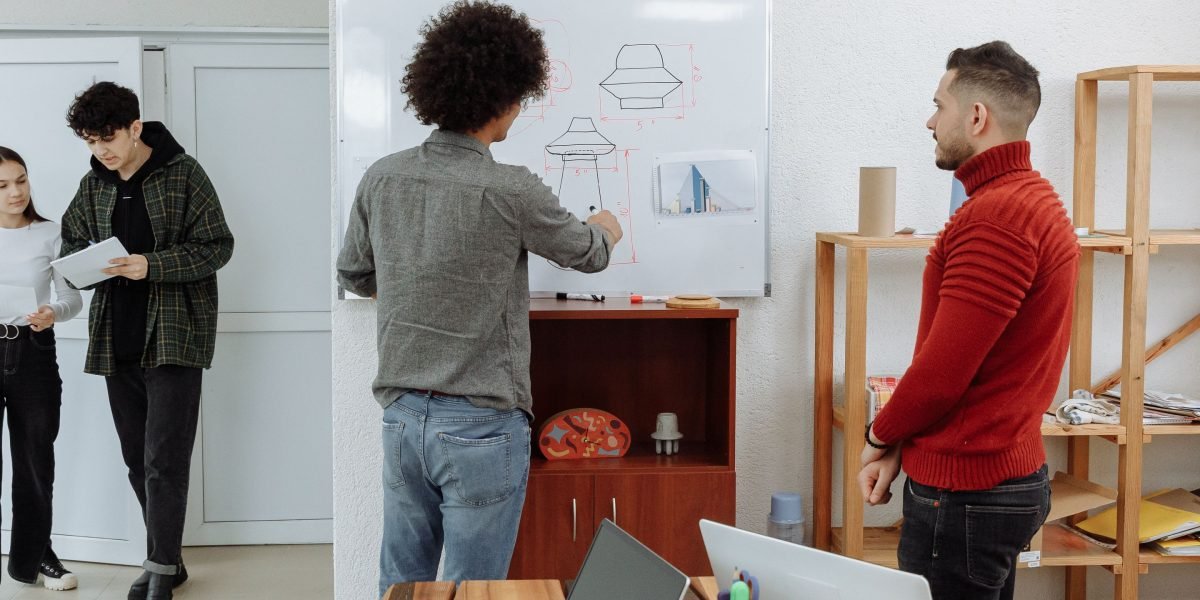 People collaborating and envisioning the future of technology, highlighting trust and innovation.