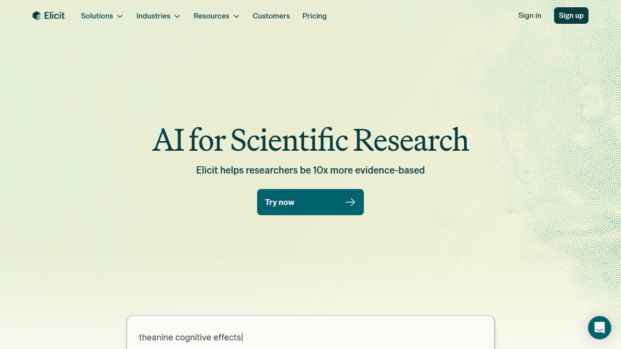 Elicit.org, an AI research assistant, helps students and researchers automate literature searches and summarize findings.