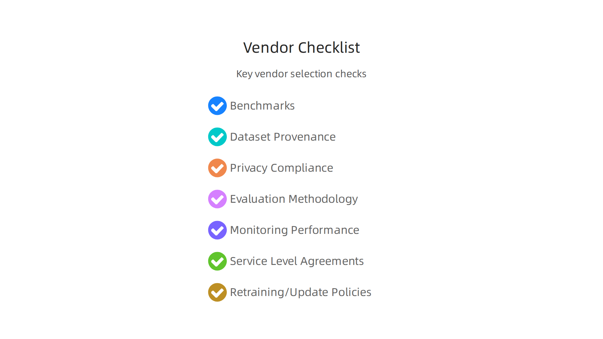 Key considerations for selecting a reliable computer vision vendor.